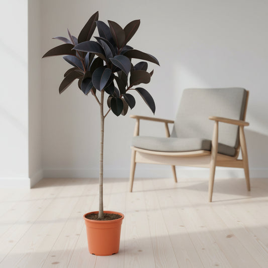 Ficus Elastica Abidjan stam - 130 cm