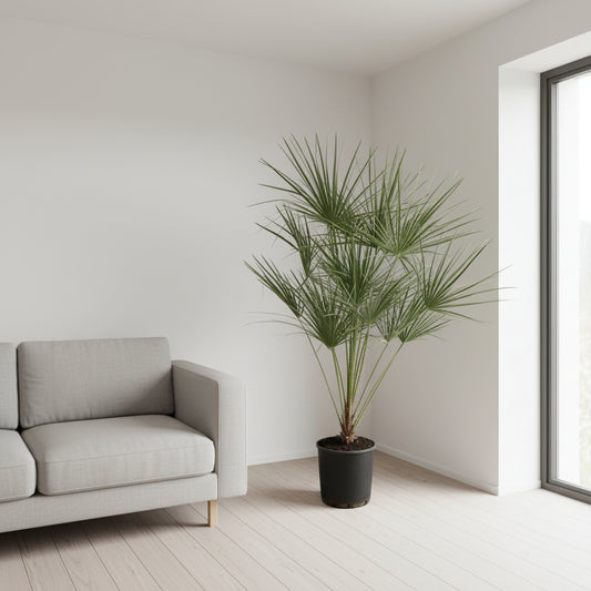 Chamaerops Humilis op stam - 160 cm - Ø24cm