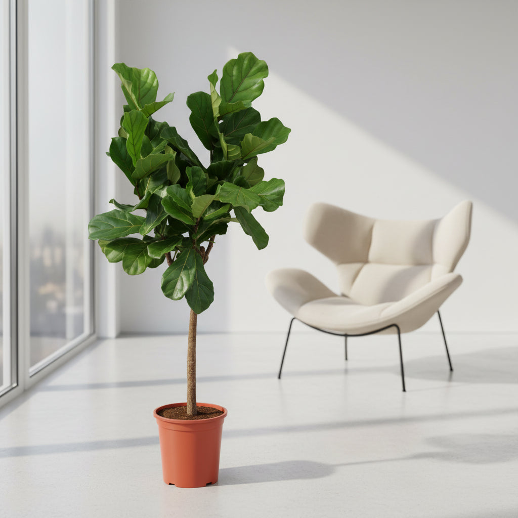Ficus Lyrata boom ø27cm, 160cm hoog